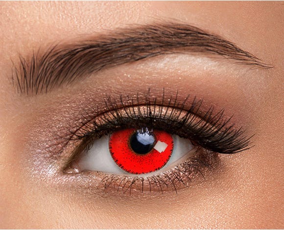 Buy China Wholesale Red White Mesh Halloween Contacts Best Cosplay Contacts  & Red Mesh Halloween Contacts $1.9