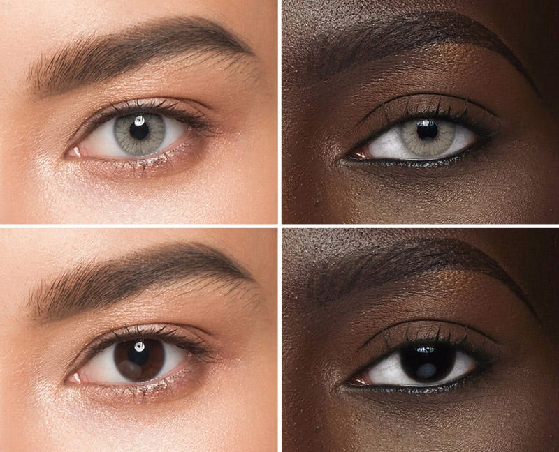 Solotica Hidrocor Cristal Grey Color Contact Lenses Fast Shipping