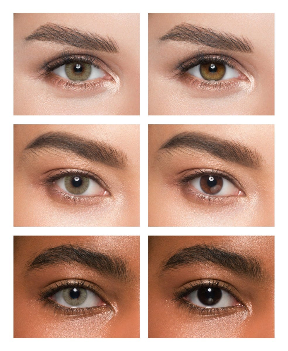Lentes de contacto para ojos oscuros shop
